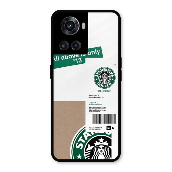 Starbucks Coffee Mocha Metal Back Case for OnePlus 10R