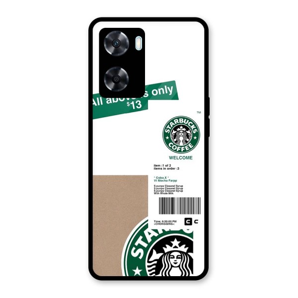 Starbucks Coffee Mocha Glass Back Case for Oppo A77