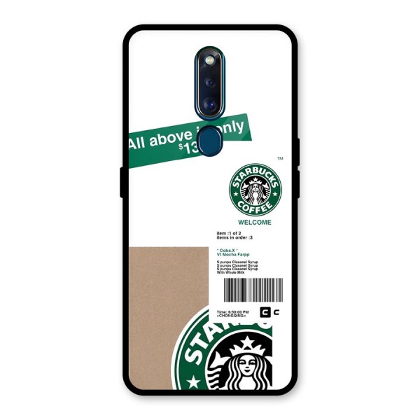 Starbucks Coffee Mocha Glass Back Case for Oppo F11 Pro