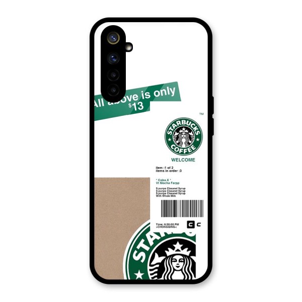 Starbucks Coffee Mocha Glass Back Case for Realme 6