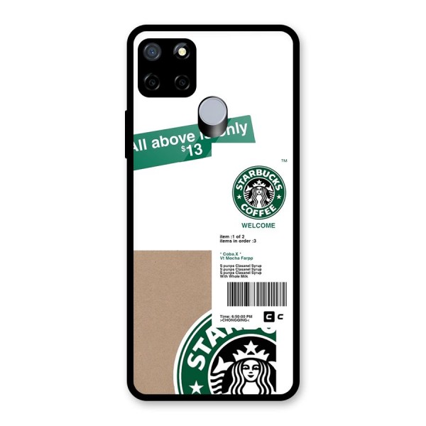 Starbucks Coffee Mocha Glass Back Case for Realme C15