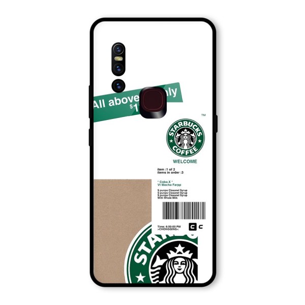 Starbucks Coffee Mocha Glass Back Case for Vivo V15