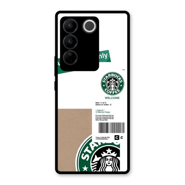 Starbucks Coffee Mocha Glass Back Case for Vivo V27