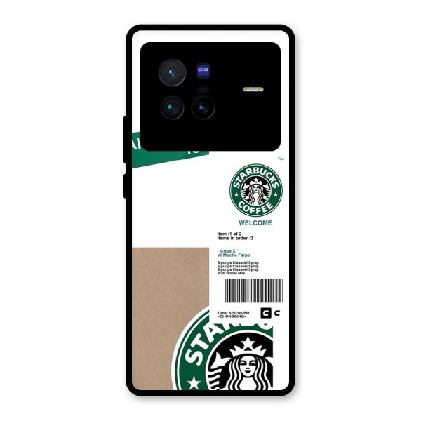 Starbucks Coffee Mocha Glass Back Case for Vivo X80