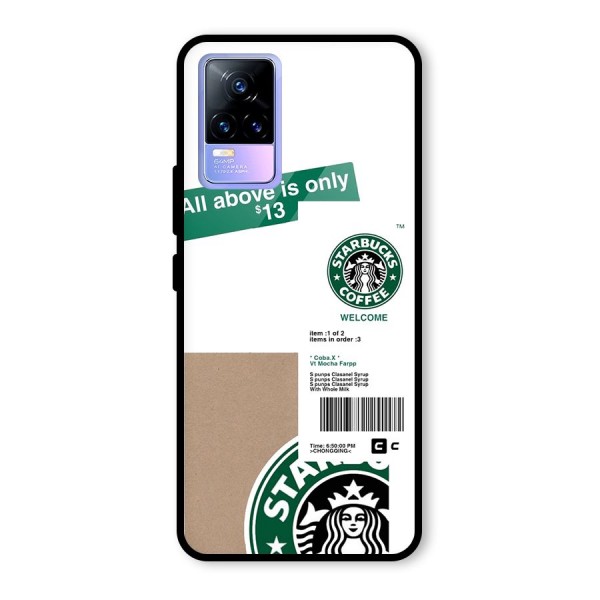 Starbucks Coffee Mocha Glass Back Case for Vivo Y73