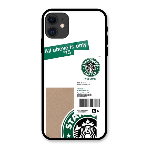 Starbucks Coffee Mocha Glass Back Case for iPhone 11