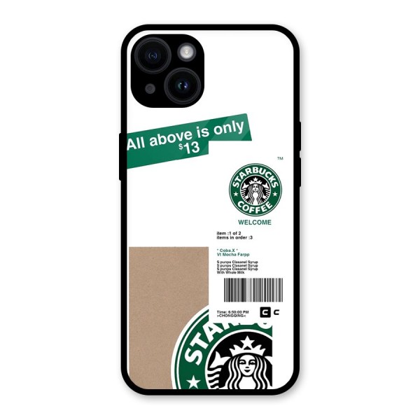 Starbucks Coffee Mocha Glass Back Case for iPhone 14