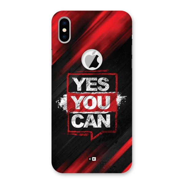 Stay Motivated Back Case for iPhone XS Logo Cut