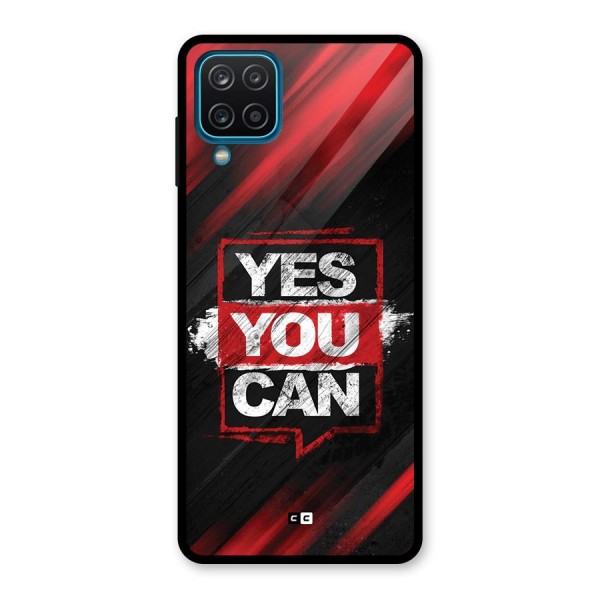 Stay Motivated Glass Back Case for Galaxy A12