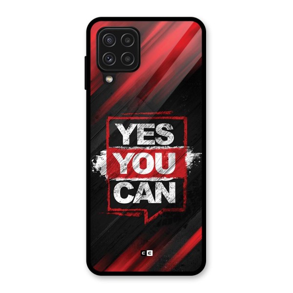 Stay Motivated Glass Back Case for Galaxy A22 4G