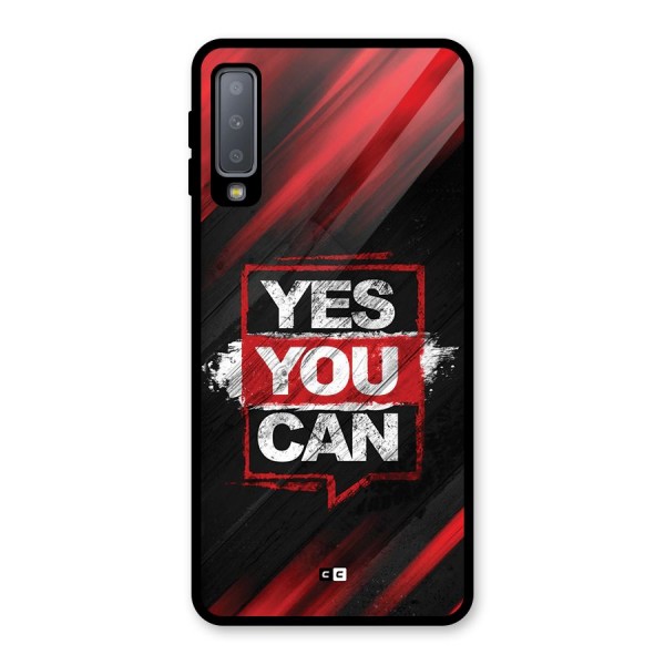 Stay Motivated Glass Back Case for Galaxy A7 (2018)