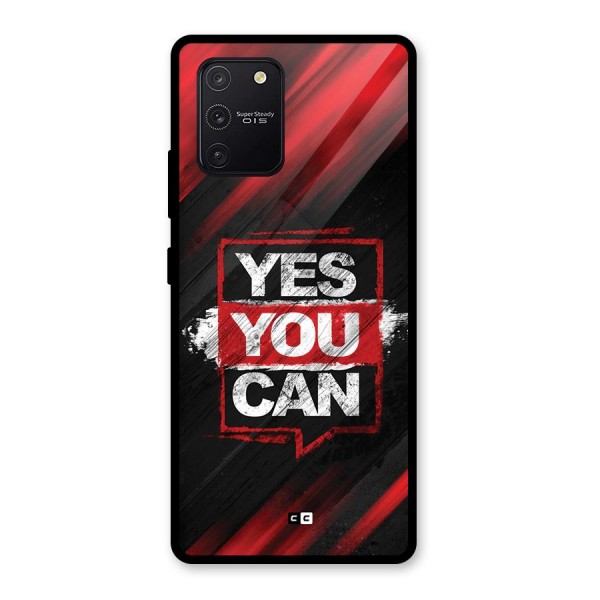 Stay Motivated Glass Back Case for Galaxy S10 Lite