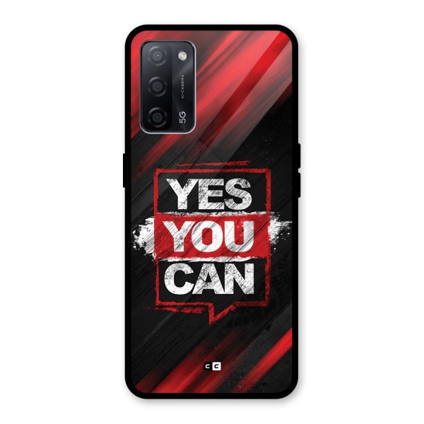 Stay Motivated Glass Back Case for Oppo A53s 5G