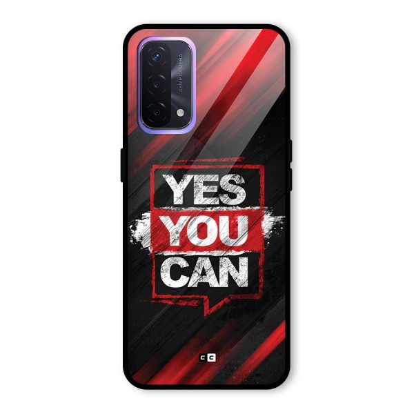 Stay Motivated Glass Back Case for Oppo A74 5G