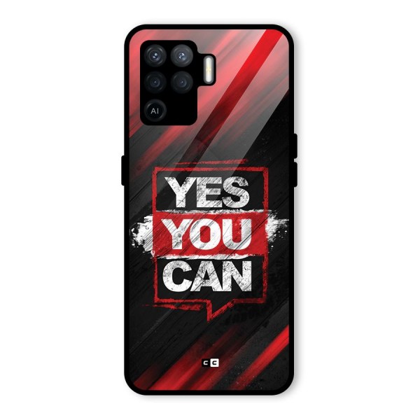 Stay Motivated Glass Back Case for Oppo F19 Pro