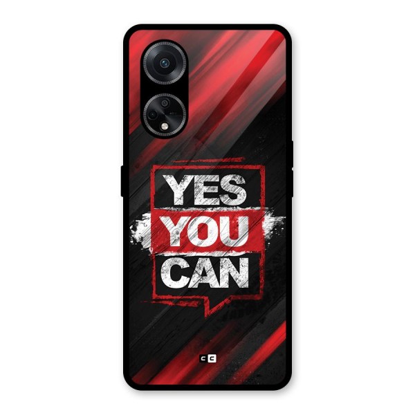 Stay Motivated Glass Back Case for Oppo F23