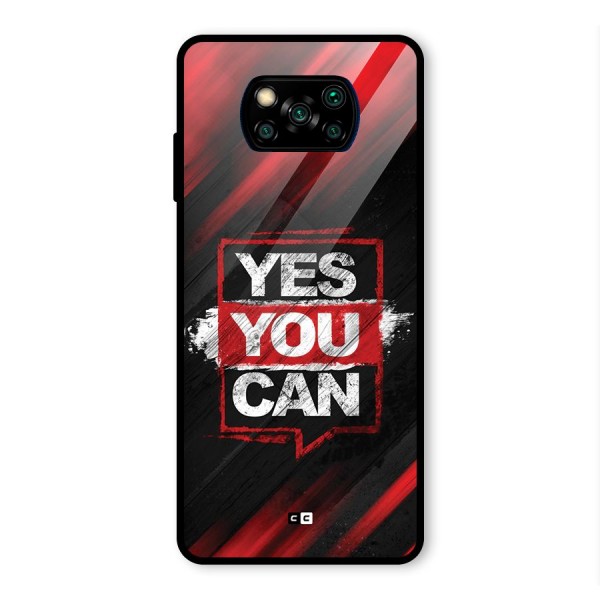 Stay Motivated Glass Back Case for Poco X3 Pro