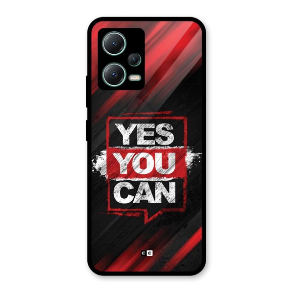 Stay Motivated Glass Back Case for Poco X5