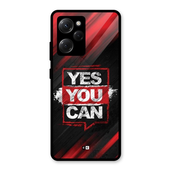 Stay Motivated Glass Back Case for Poco X5 Pro