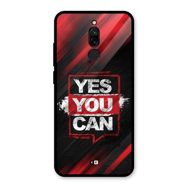 Stay Motivated Glass Back Case for Redmi 8