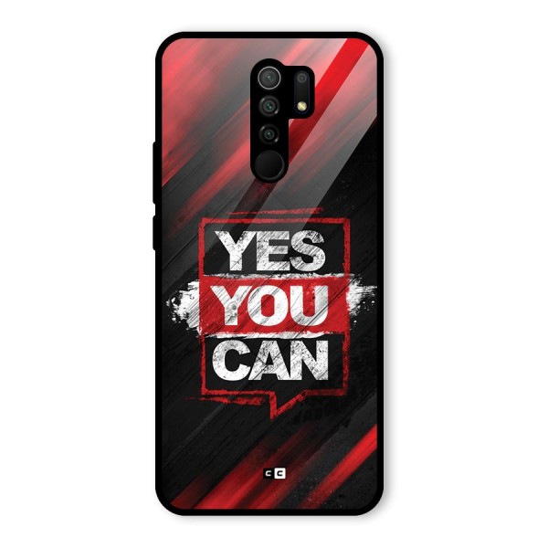 Stay Motivated Glass Back Case for Redmi 9 Prime