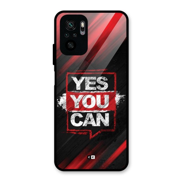 Stay Motivated Glass Back Case for Redmi Note 10