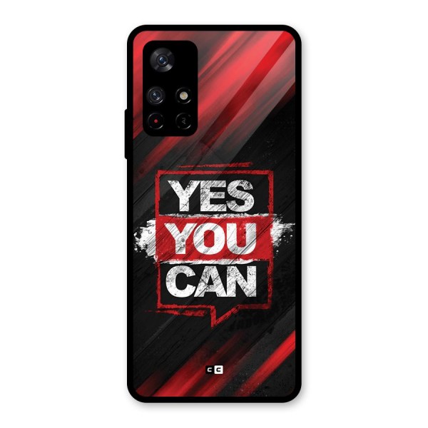 Stay Motivated Glass Back Case for Redmi Note 11T 5G