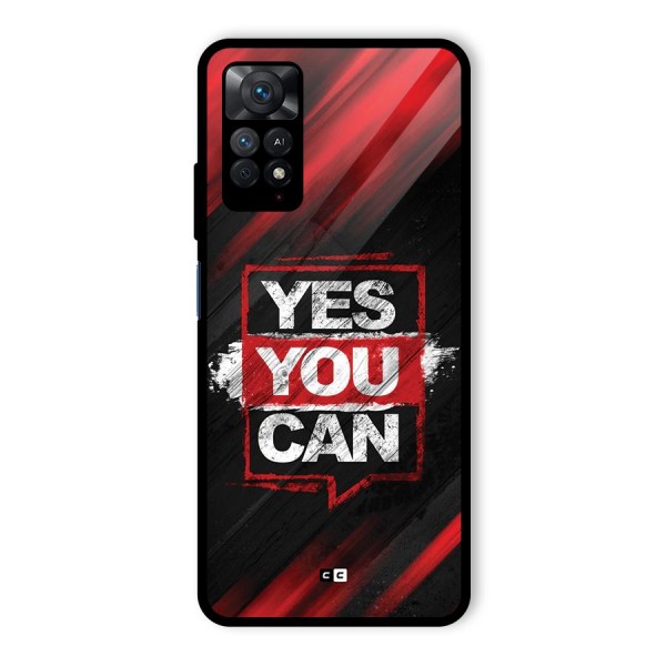 Stay Motivated Glass Back Case for Redmi Note 11 Pro