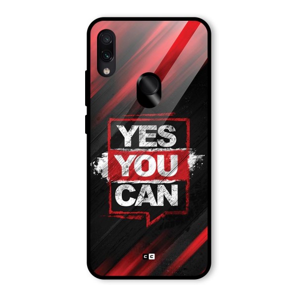 Stay Motivated Glass Back Case for Redmi Note 7