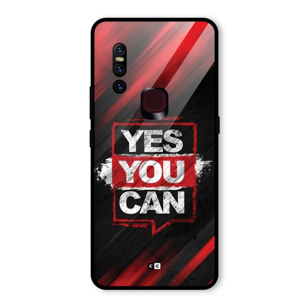 Stay Motivated Glass Back Case for Vivo V15