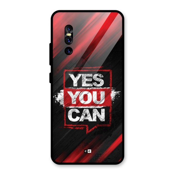 Stay Motivated Glass Back Case for Vivo V15 Pro