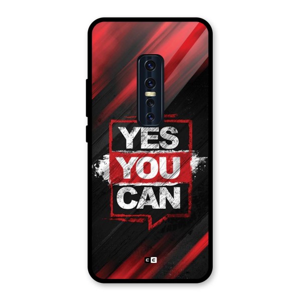 Stay Motivated Glass Back Case for Vivo V17 Pro