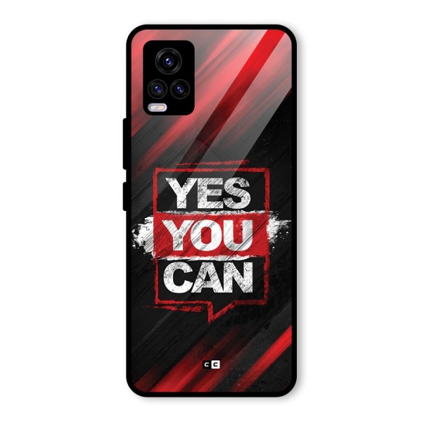 Stay Motivated Glass Back Case for Vivo V20