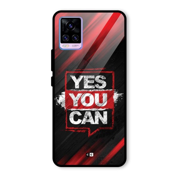 Stay Motivated Glass Back Case for Vivo V20 Pro