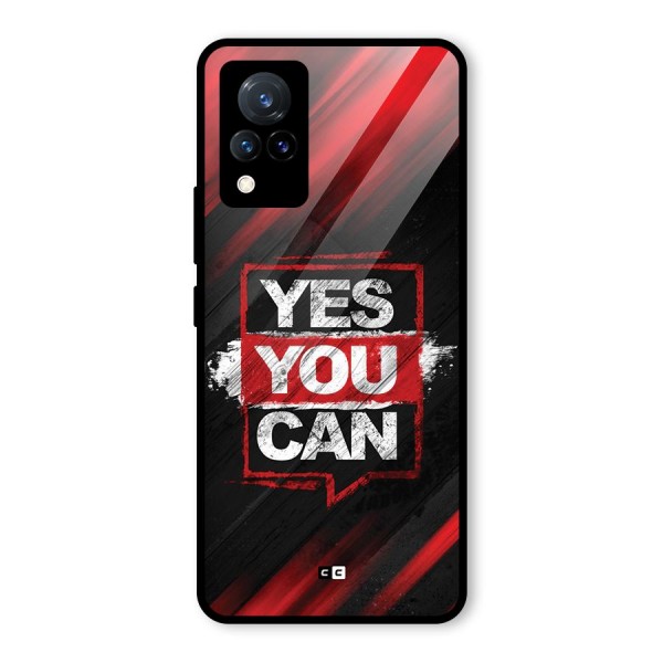 Stay Motivated Glass Back Case for Vivo V21 5G