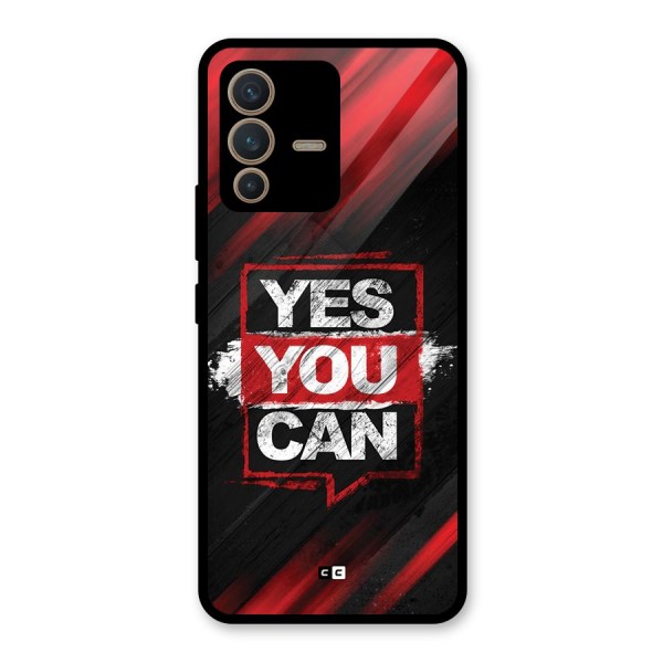 Stay Motivated Glass Back Case for Vivo V23 5G