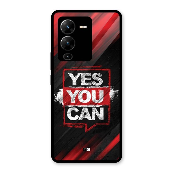 Stay Motivated Glass Back Case for Vivo V25 Pro