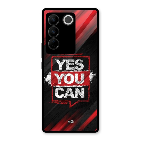 Stay Motivated Glass Back Case for Vivo V27 Pro