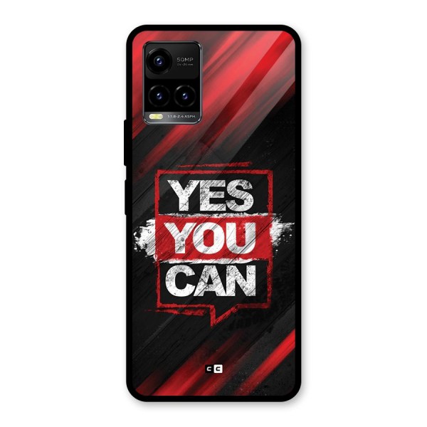 Stay Motivated Glass Back Case for Vivo Y21T