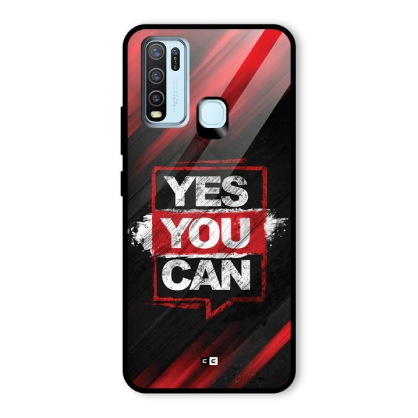 Stay Motivated Glass Back Case for Vivo Y30