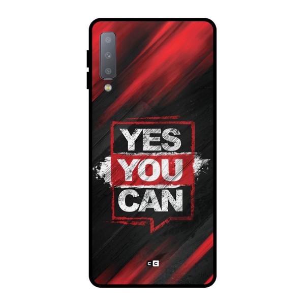 Stay Motivated Metal Back Case for Galaxy A7 (2018)