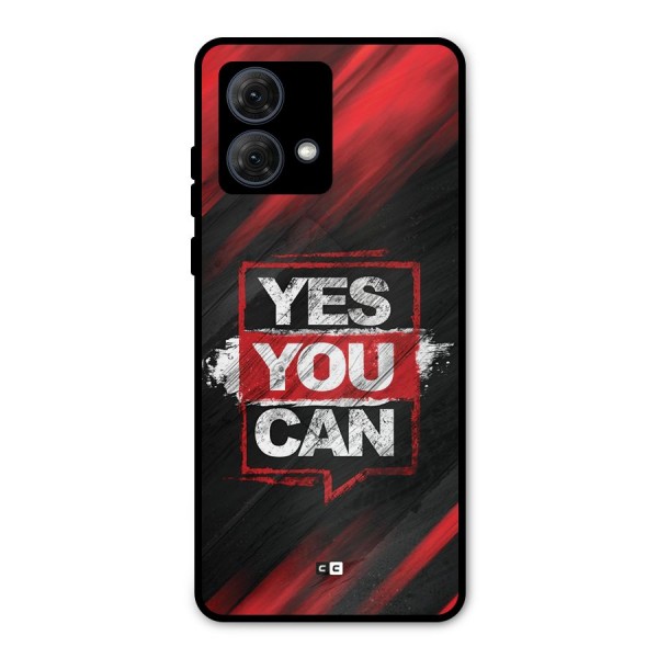 Stay Motivated Metal Back Case for Moto G84