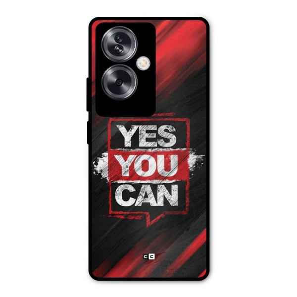 Stay Motivated Metal Back Case for Oppo A79 5G