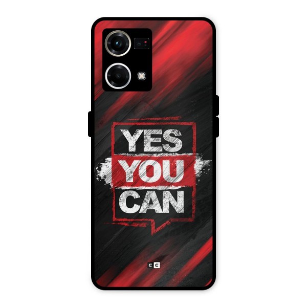 Stay Motivated Metal Back Case for Oppo F21 Pro 4G