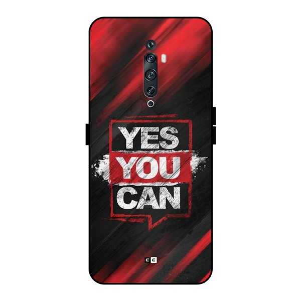 Stay Motivated Metal Back Case for Oppo Reno2 F