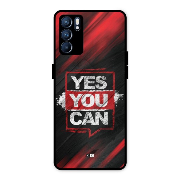 Stay Motivated Metal Back Case for Oppo Reno6 5G