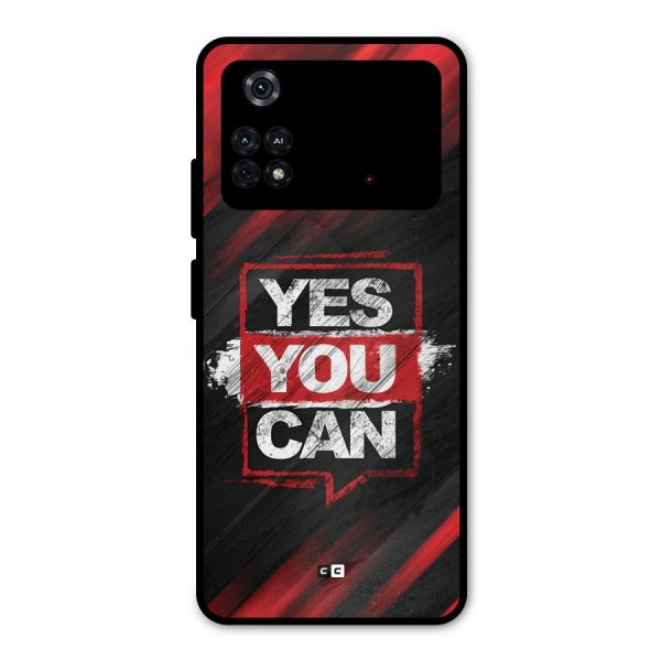 Stay Motivated Metal Back Case for Poco M4 Pro 4G