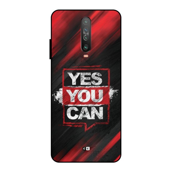 Stay Motivated Metal Back Case for Poco X2