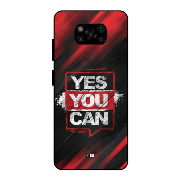 Stay Motivated Metal Back Case for Poco X3