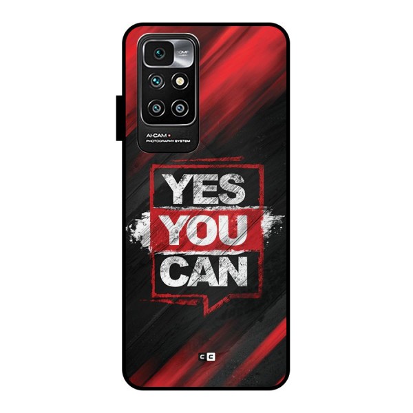 Stay Motivated Metal Back Case for Redmi 10 Prime